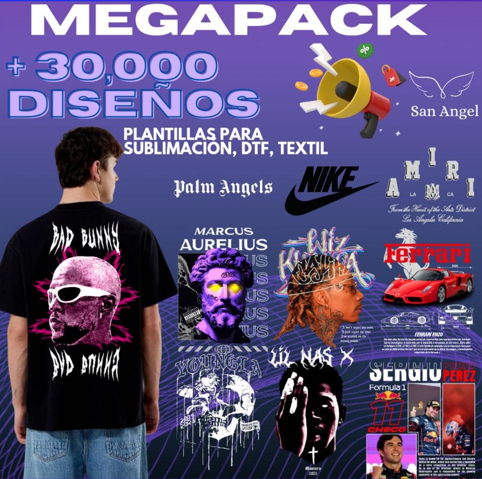 Pack de 30,000 diseños