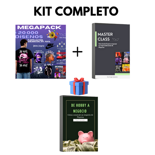 Kit Completo: Lanza Tu Negocio de Playeras Personalizadas
